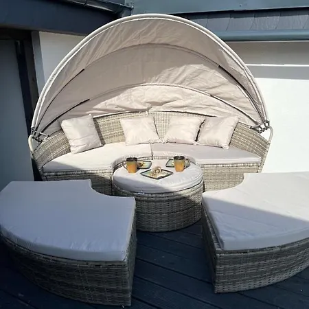 Premium Ze Zlota Wanna W Sypialni Widok Na Morze Dyskretny Taras Z Lozkiem - Baltyckie 18 * Sarbinowo